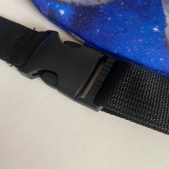 Blue Galaxy Cat Face Fanny Pack - Picture 9 of 11